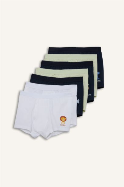 Hayvan Desenli 7'li Boxer Erkek Çocuk