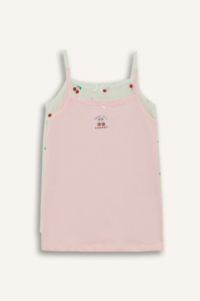 Girl 2 piece Regular Fit Fruit Print Tank Top