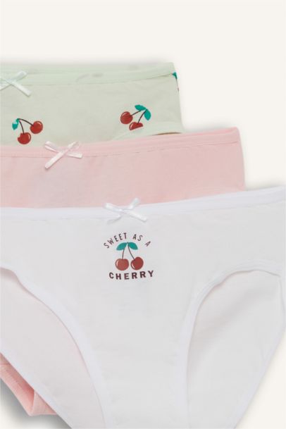 Lot de 3 Culottes imprimées fruits pour fille