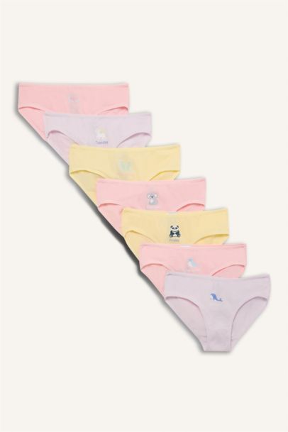 Lot de 7 Culottes motif animaux pour fille