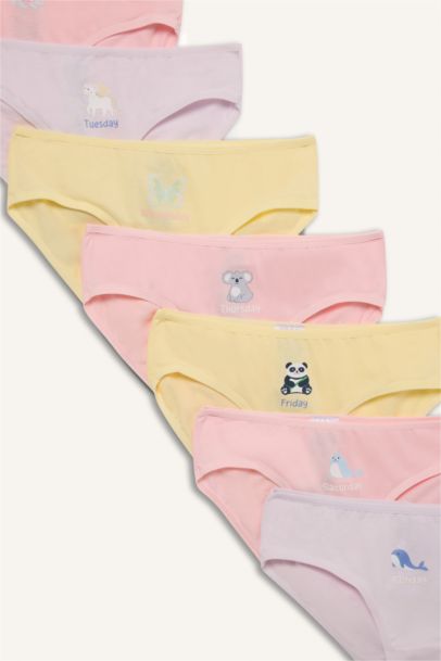 Lot de 7 Culottes motif animaux pour fille