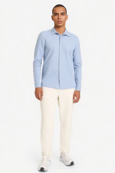 Slım Fıt Uzun Kollu Gömlek