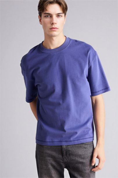 %100 Pamuk Boxy Fit Tişört