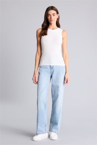 Slım Fıt Basıc Fitilli Kaşkorse Atlet