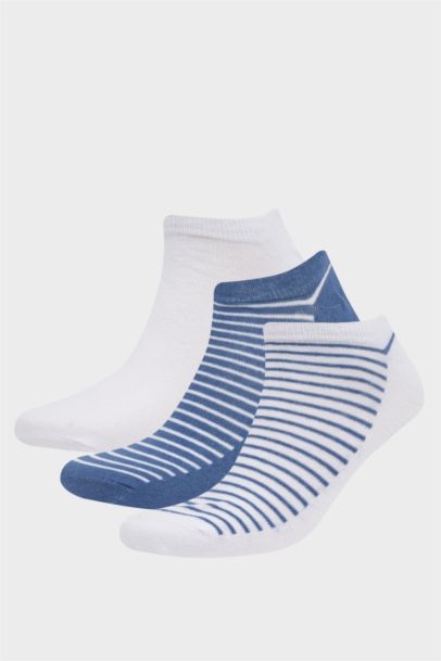 Man 3 Piece Cotton Ankle Socks