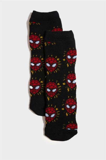 Lot de 2 paires de Chaussettes longues en coton Spider Man pour garçon