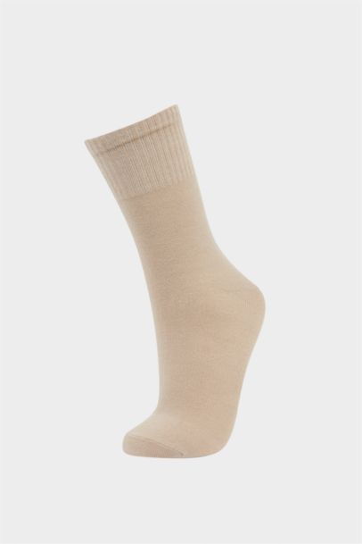 جوارب طويلة نسائية من قطن - 3 قطع