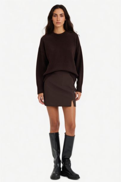 Normal Waist Mini Skirt