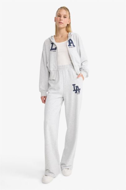 بنطرون بجامة رياضي برجل واسع تقيل وايد ليج وخصر مطاطي