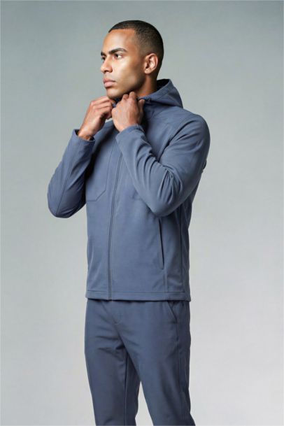 	Rüzgar Geçirmez Su İtici 	 Regular Fıt Kapüşonlu Fermuarlı Mont