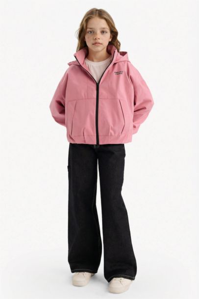 Girl Hooded Raincoat
