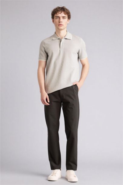 Pocketed Basic Trousers