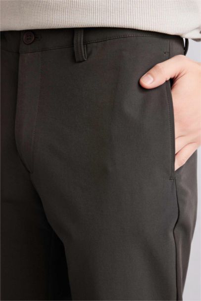 Pocketed Basic Trousers