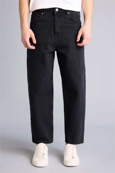 Tapered Wide Leg Trousers