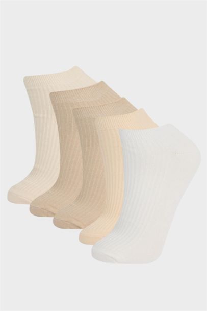 Girl 5 Piece Cotton Short Sockss