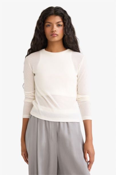 Slim Fit Crew Neck Long Sleeve T-Shirt