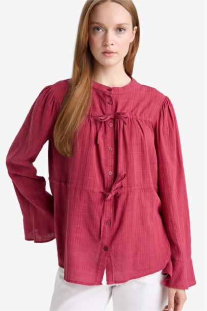 Regular Fit Crew Neck Long Sleeve Tunic