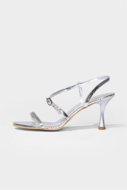 DCEY x DeFacto Kadın Topuklu Silver Ayakkabı