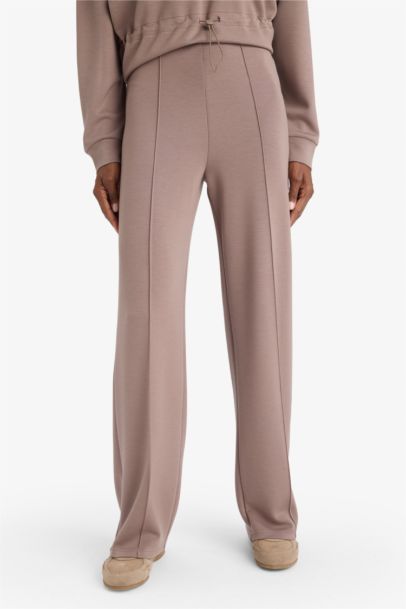 Pantalon de sport large en modal Coupe droite