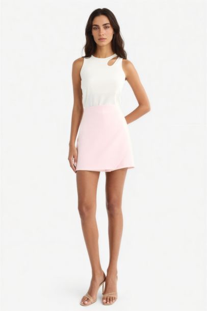 Slım Fıt Bisiklet Yaka Fitilli Kaşkorse Atlet