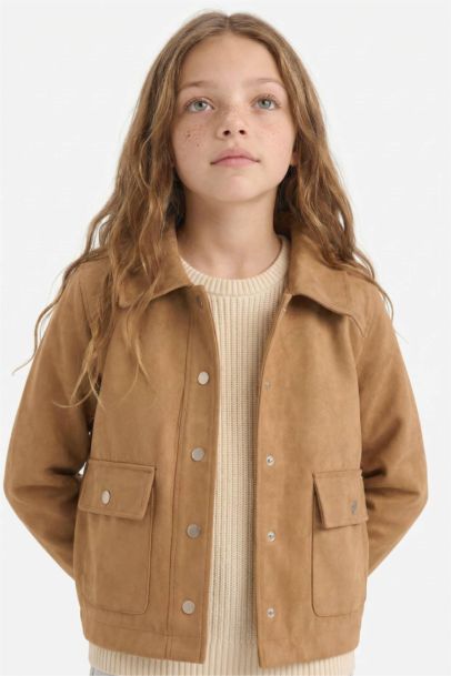 Girl Crew Neck Puffer Jacket