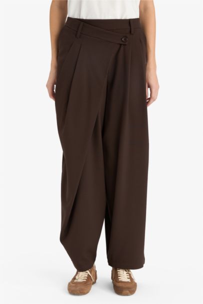 Pantalon baggy taille normale Coupe droite