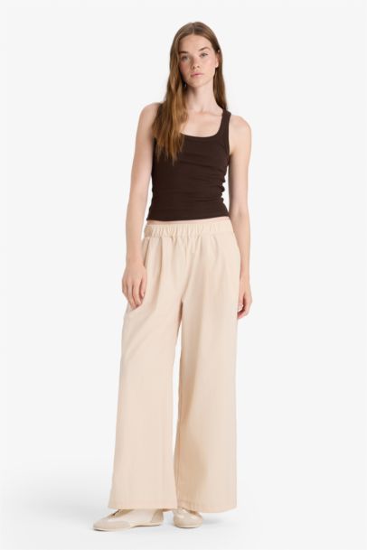 Wide Leg Double Pocket Trousers