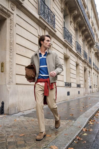 Erkek Pamuklu Smart-Casual Pantolon