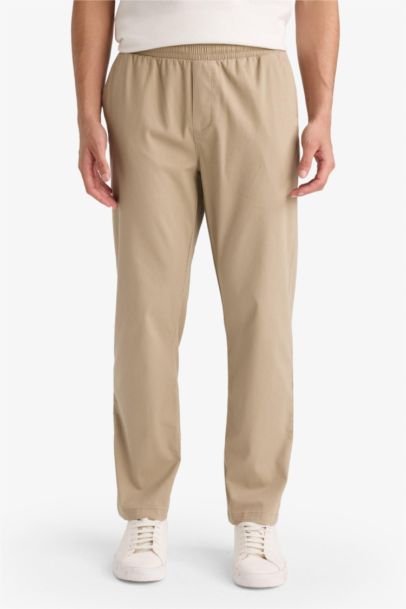 Erkek Pamuklu Smart-Casual Pantolon