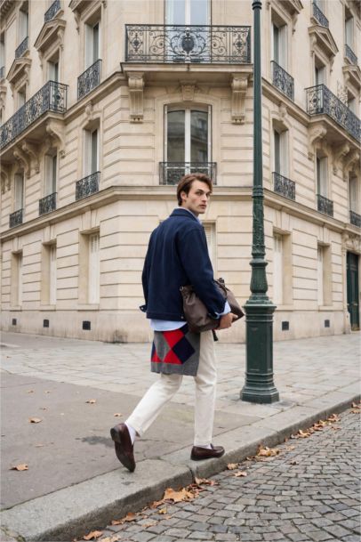 Erkek Pamuklu Smart-Casual Pantolon