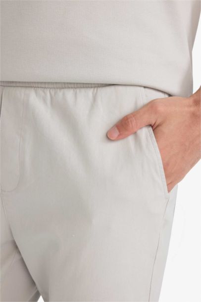 Erkek Pamuklu Smart-Casual Pantolon