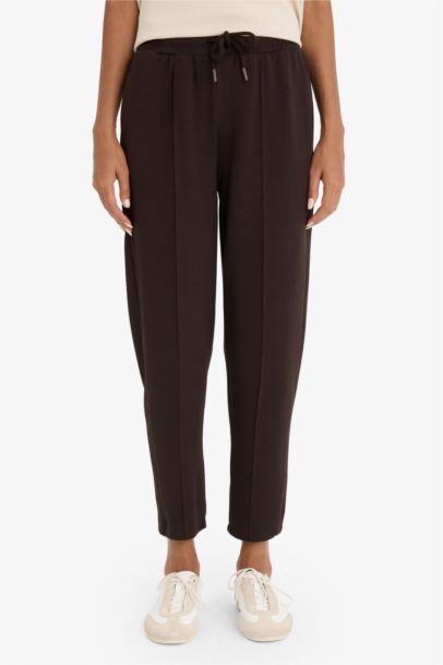 Regular Fit Beli Bağcıklı Cepli Eşofman Altı