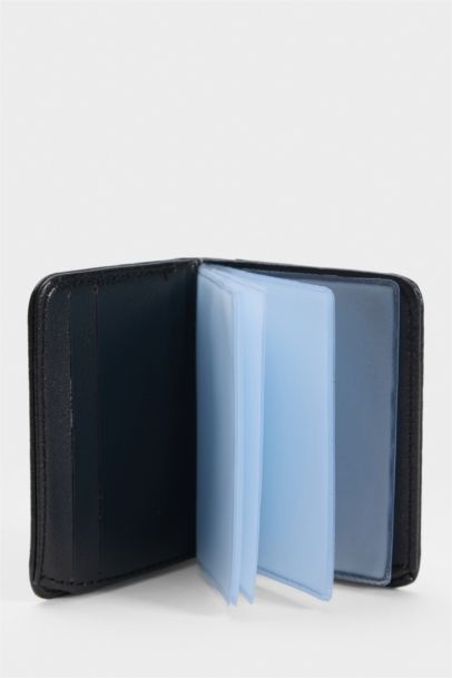 Man Faux Leather Business Card Wallet