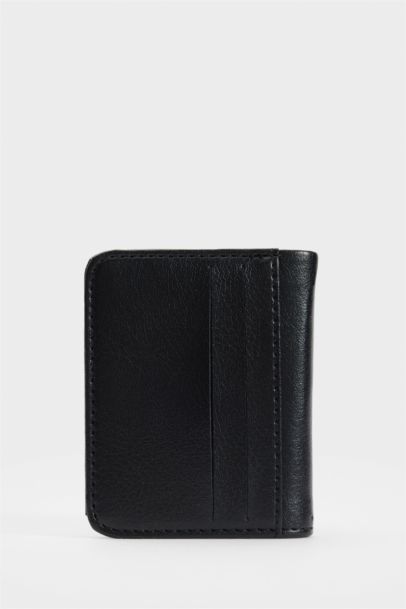 Man Faux Leather Business Card Wallet