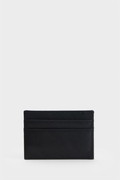 Man Faux Leather Business Card Wallet