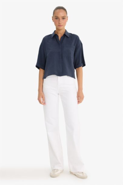 Loose Fit Modal Short Sleeve Shirt