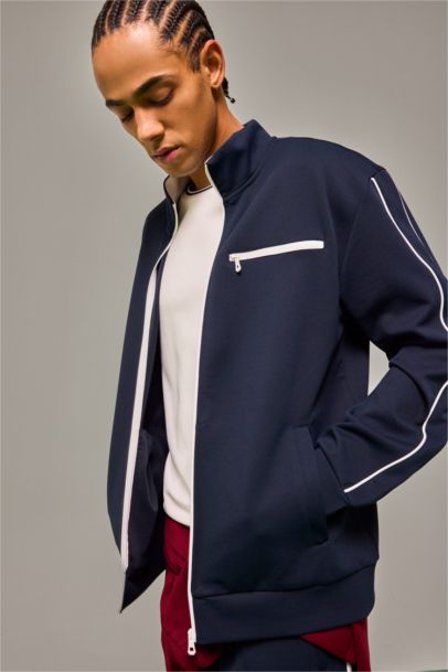 Standard Fit High Neck Sweatshirt