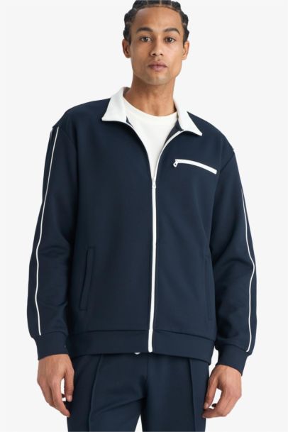 Standard Fit High Neck Sweatshirt