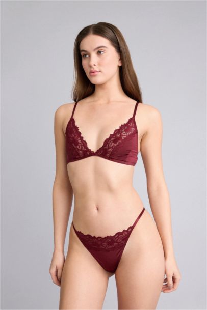 Culotte satin dentelle