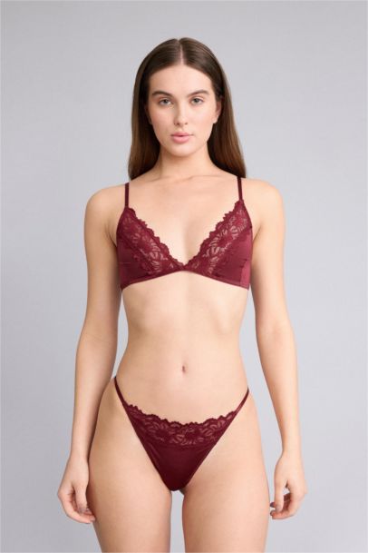 Culotte satin dentelle