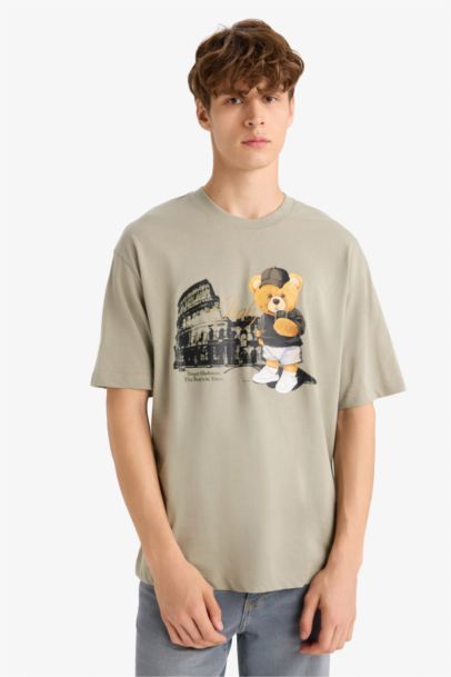 تيشيرت نص ردن أوفر سايز بياخة مستديرة