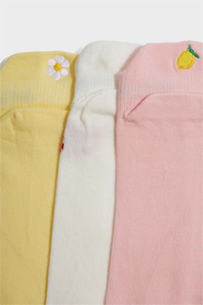 Girl Striped 3 piece Short Socks