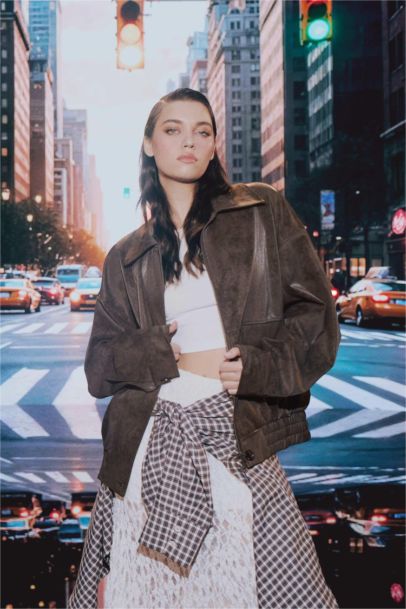 جاكيت جلد صناعي داد فيت بياخة بولو