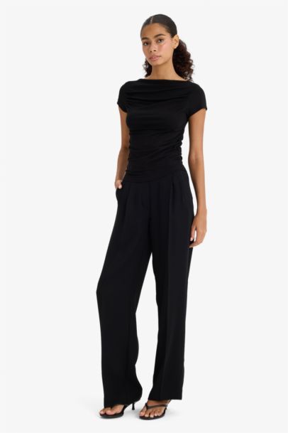 Slim Fit Off Shoulder T-Shirt