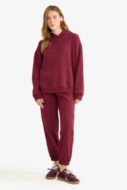 Basic Düz Cepli Beli Bağcıklı Kalın Jogger Eşofman Altı