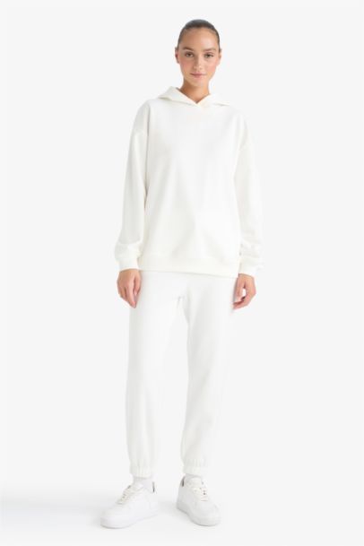 بنطلون جوجر خامة ثقيلة بجيوب ورباط عند الوسط