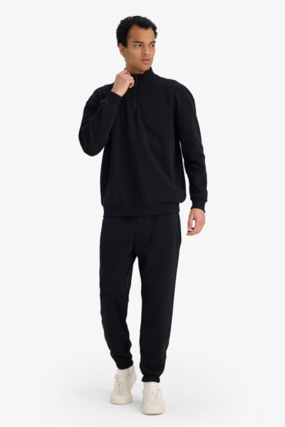 Regular Fit 2'li Takım Fermuarlı Sweatshirt Eşofman Altı