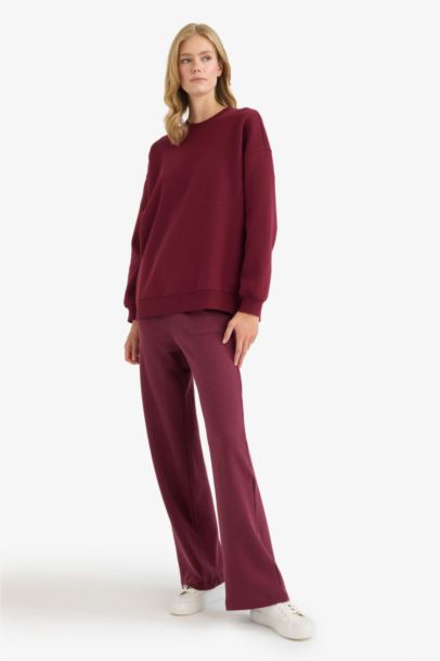 Oversize Fit Basic Thick Fabric Sweatshirt