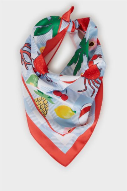 Kadın Desenli Fular