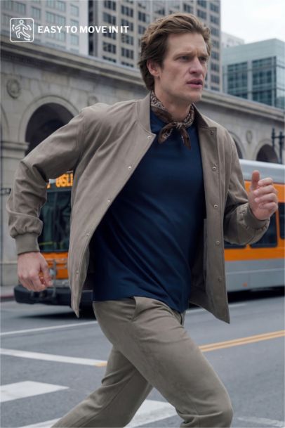 Slim Fit астары бар куртка